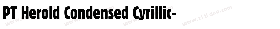 PT Herold Condensed Cyrillic字体转换